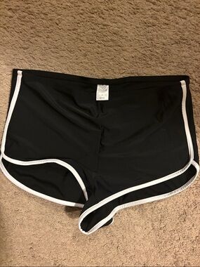 wild fable Black Swim Shorts with White Piping